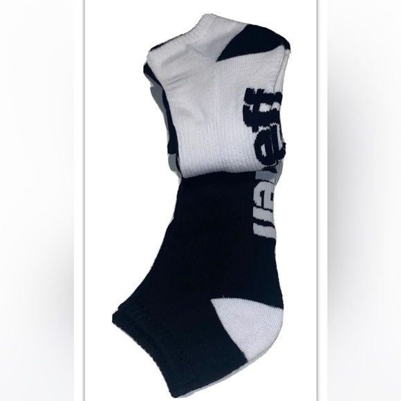 Neff No Show Socks 3 Pair Men’s 6.5-12 Black White w Logo Skate BMX Ride NEW! - Picture 8 of 11